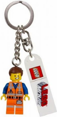 The LEGO  Movie Emmet Key Chain